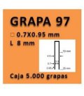 Grapa linea 97 - 8 GR009708