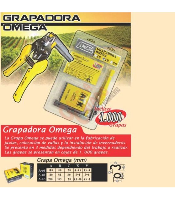 Grapadora manual para Omega GM1800A