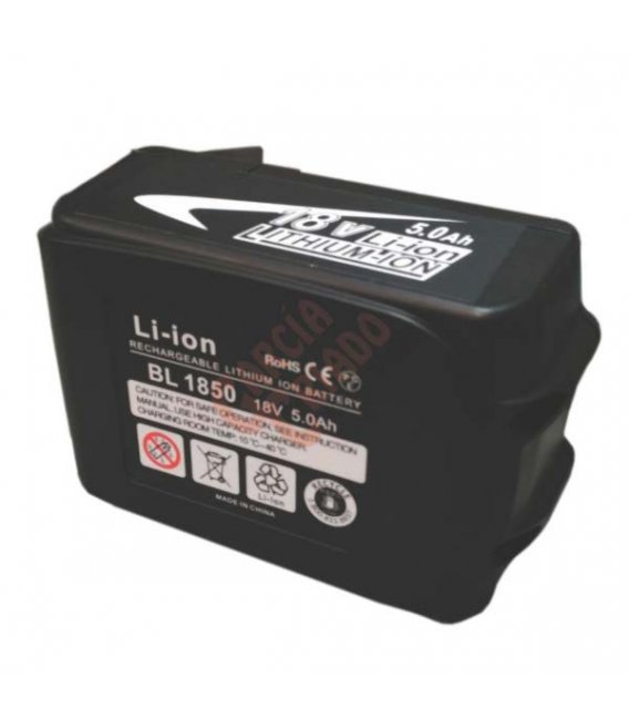 Batería litio 18V 5AH compatible Makita BL1830(ES)